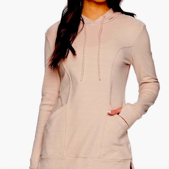 Avalanche Blush Pink Pullover Soft Micro Fleece Hoodie w Pockets Sz L NWOT - Picture 3 of 17